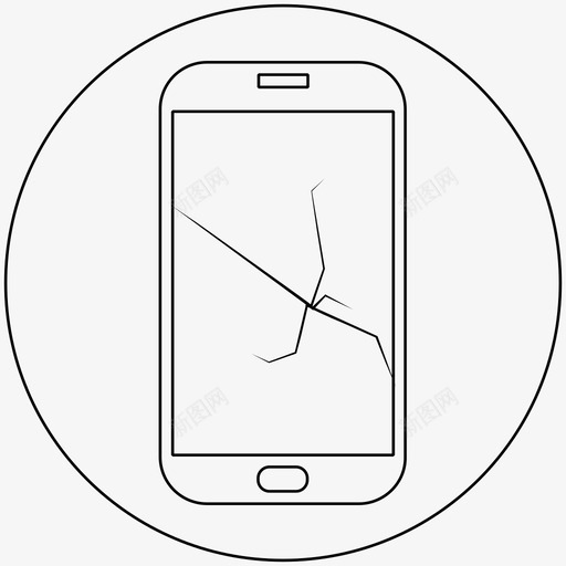 手机坏了手机应用坏了图标svg_新图网 https://ixintu.com 手机坏了 手机应用坏了