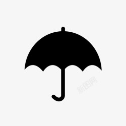 晴天户外小蛮腰雨伞晴天雨天图标高清图片