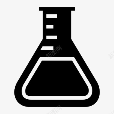 erlenmeyer烧瓶已售科学图标图标