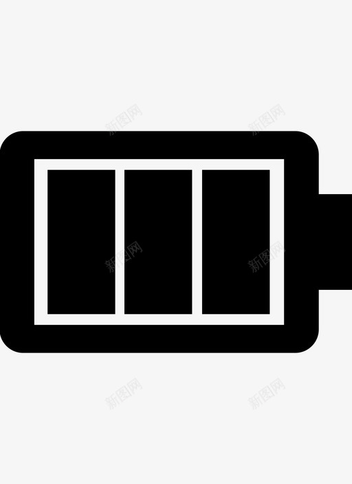 满电池存储电源图标svg_新图网 https://ixintu.com 充电器 存储 已充电 满电池 电压 电流 电源 电话