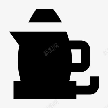 电水壶冲泡咖啡壶图标图标