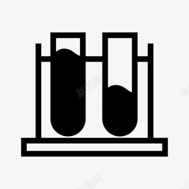 试管架试管实验室图标图标