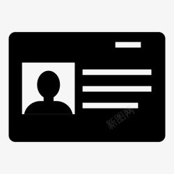 添加身份证身份证头像卡联合图标高清图片