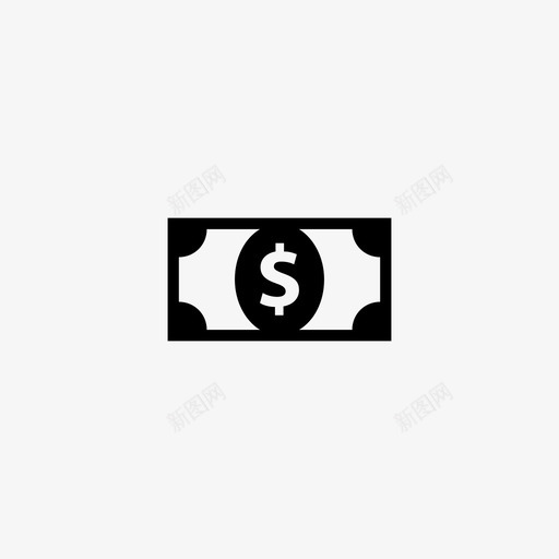 美元现金货币图标svg_新图网 https://ixintu.com 伟大 像素完美的集合 切割机 夏普 现金 美元 薪水 货币 金融 金钱