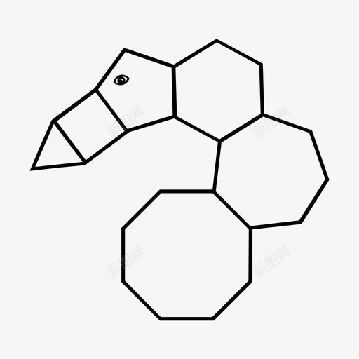 鸟几何形状图标svg_新图网 https://ixintu.com 几何形状 鸟