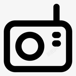 对讲摄像头收音机扬声器对讲机图标高清图片