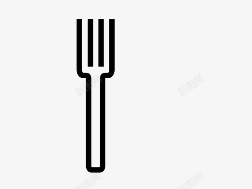 叉子吃的食物图标svg_新图网 https://ixintu.com 卫生间 叉子 吃的 长颈鹿 食物 餐具