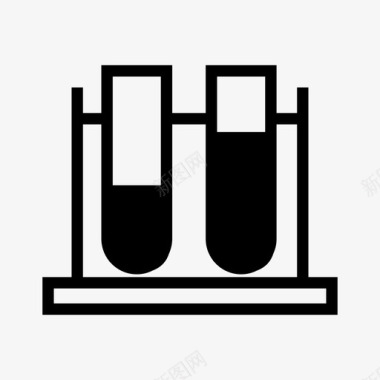 试管在支架上签名简历图标图标