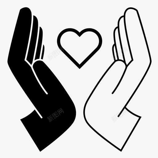 爱的手和平信息图标svg_新图网 https://ixintu.com 信息 分析 和平 和平的爱 图形 开始 点击 爱的手 社区