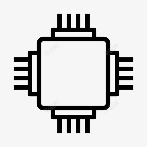 微晶片移动部件材料图标svg_新图网 https://ixintu.com 半导体 器件 微晶片 材料 电子 电子器件第二卷 电路 移动部件 计算机部件