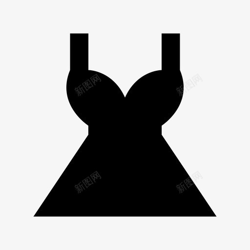 服装太阳裙夏装图标svg_新图网 https://ixintu.com 夏装 太阳裙 套装 套裙 女装 服装 服装材料设计图标