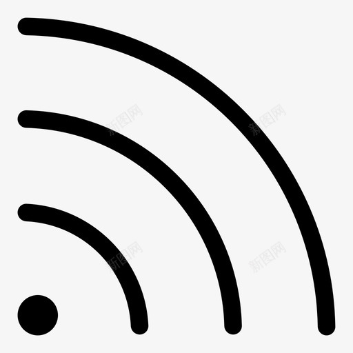 wifi宽带连接图标svg_新图网 https://ixintu.com wifi 信号 宽带 无线 概述用户界面 网络 连接