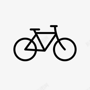 自行车两轮车旅行图标图标