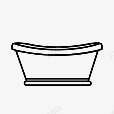 浴缸毛茸茸的粘糊糊的图标图标