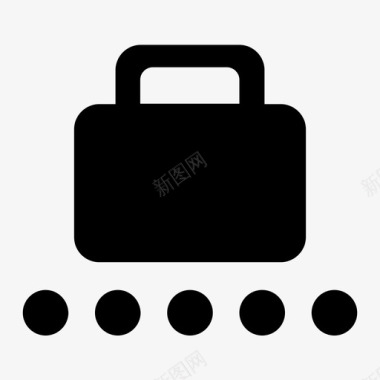 行李传送带行李箱物品图标图标