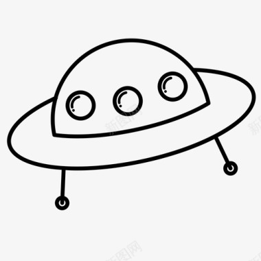 不明飞行物太空科幻图标图标