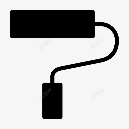 滚动销应用设施图标svg_新图网 https://ixintu.com 墙壁 应用 房地产 手持式 手柄 油漆 滚动销 设施