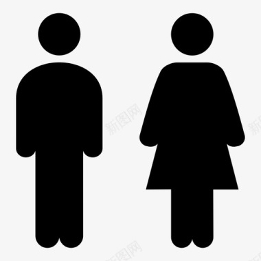 卫生间厕所女厕所图标图标