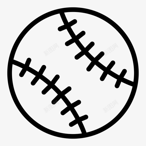 棒球物品游戏图标svg_新图网 https://ixintu.com 材料 棒球 游戏 物体 物品 球拍 运动