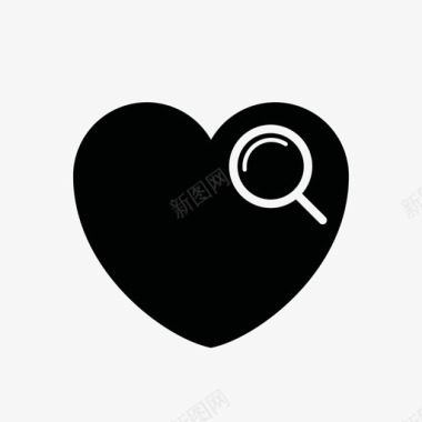 心脏搜索心脏研究震颤图标图标