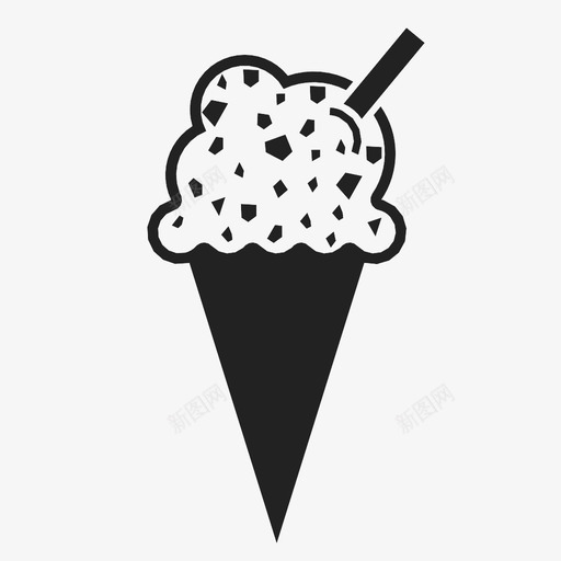 冰淇淋筒夏天草莓图标svg_新图网 https://ixintu.com 冰淇淋筒 冷 夏天 巧克力 核桃 椰子 甜点 草莓 食物