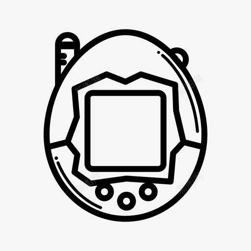 tamagotchi符号复古图标svg_新图网 https://ixintu.com tamagotchi 信息 分析 占星术 复古 小工具 手持设备 点击 玩具 童年 符号 连接的东西