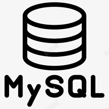 mysql数据库编程行图标图标