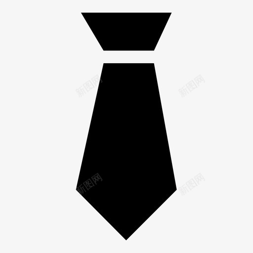 领带宽的多愁善感的图标svg_新图网 https://ixintu.com 商务 多愁善感的 宽的 弄脏 正式领带 温莎 烘干 蛋糕 领带