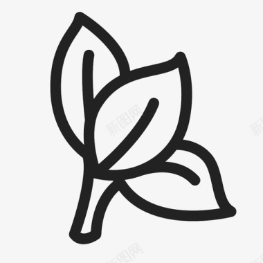 叶美自然图标图标