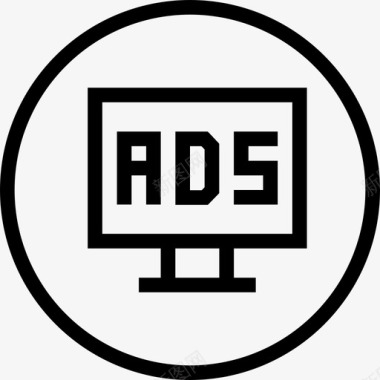 广告窗口商业和服务环线第二卷图标图标