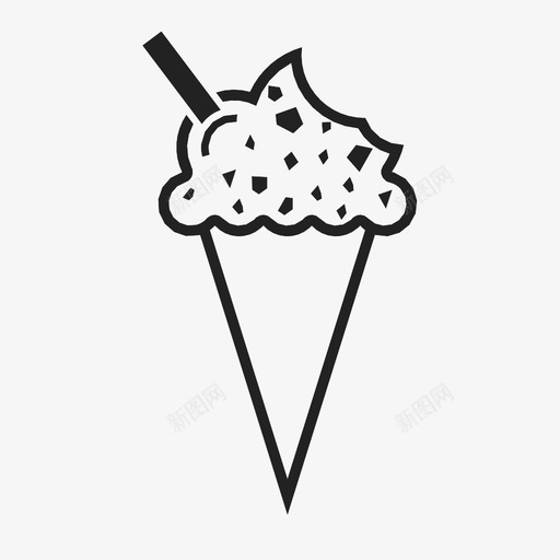 冰淇淋筒下一个夏天图标svg_新图网 https://ixintu.com 下一个 冰淇淋筒 冷的 另一个 夏天 检查 添加 甜点 联合 食物