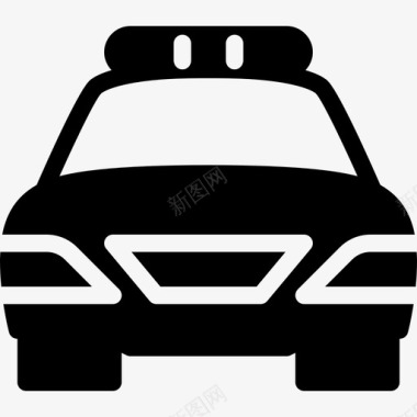 警车车辆交通工具图标图标