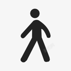 注意力散步表演男性图标高清图片