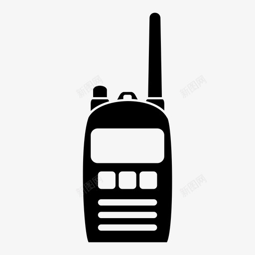 对讲机无线通信便携式收音机图标svg_新图网 https://ixintu.com 便携式收音机 对讲机 收听 无线电通信 无线通信 通信 频道