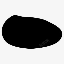 巨砾平坦的岩石信号延迟图标高清图片