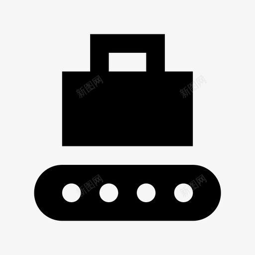 传送带已售无图标svg_新图网 https://ixintu.com 传送带 已售 无 机场传送带 机场安全 犯罪和安全材料设计图标 粗体 行李 黄金