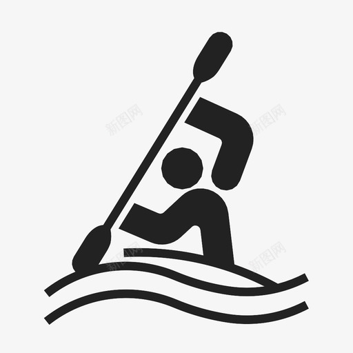 皮划艇回转标志比赛图标svg_新图网 https://ixintu.com 前进 奥运会 更多 标志 标记 比赛 皮划艇回转 运动 附加