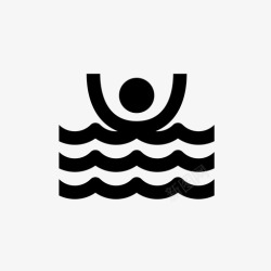 不要游泳溺水救人营救图标高清图片