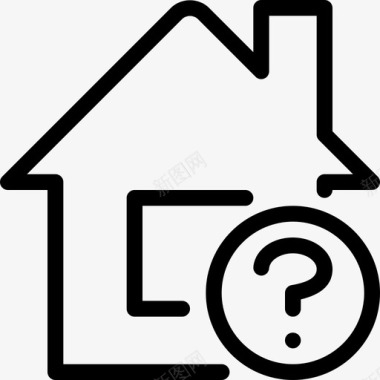 问题房子财产人图标图标