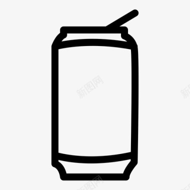 苏打水饮料罐装图标图标