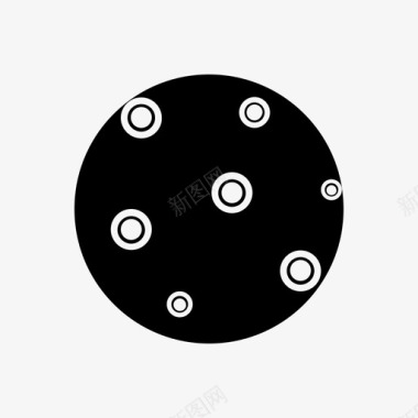 冥王星尖酸太空图标图标