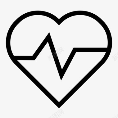 心跳生命心脏信号图标图标