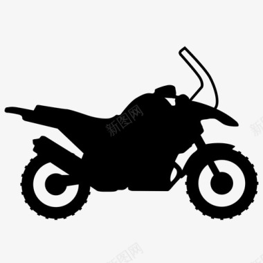冒险摩托车越野图标图标