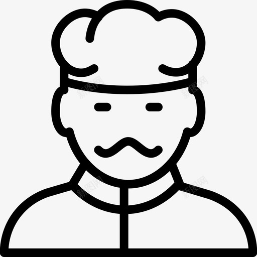厨师老板烹饪图标svg_新图网 https://ixintu.com 免费套餐图标 厨师 大师 女主角 烹饪 老板 苏 餐厅
