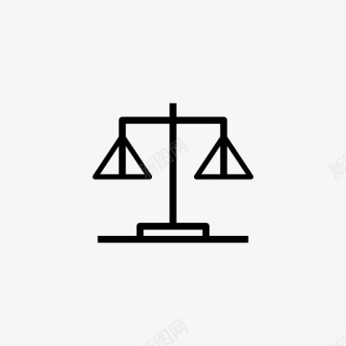 平衡法院公平图标图标