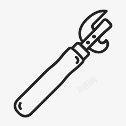 厨房节约用语开罐器葡萄酒器皿图标高清图片