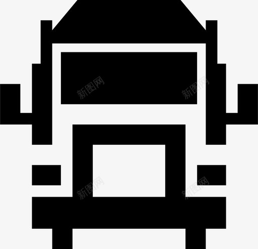 卡车车轮车辆图标svg_新图网 https://ixintu.com 交货 卡车 头灯 工业 旅行 窗户 美国 车轮 车辆 运输
