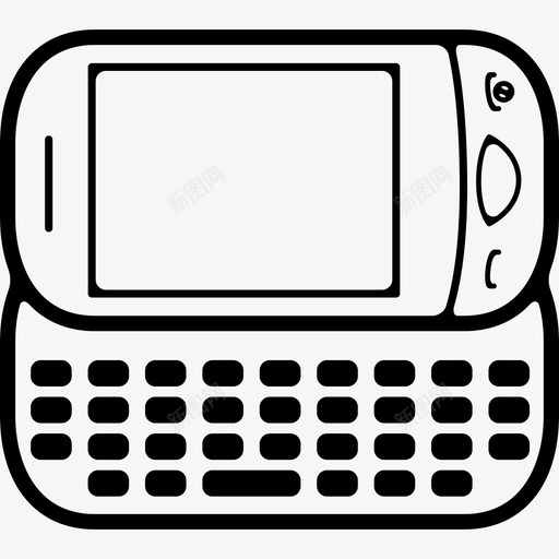移动电话圆形变体键盘在水平位置工具和器具图标svg_新图网 https://ixintu.com 工具和器具 电话组 移动电话圆形变体 键盘在水平位置