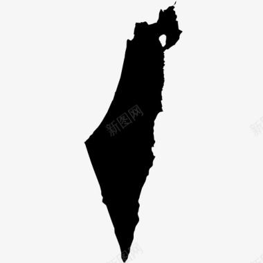 以色列国家地理图标图标