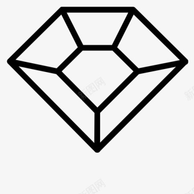 钻石宝藏红宝石图标图标
